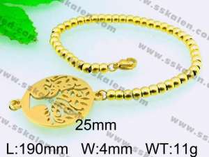  Stainless Steel Gold-plating Bracelet  - KB54577-Z