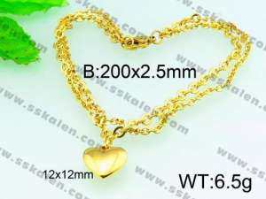  Stainless Steel Gold-plating Bracelet  - KB54759-Z