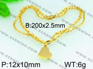  Stainless Steel Gold-plating Bracelet  - KB54761-Z