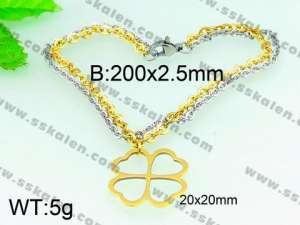  Stainless Steel Gold-plating Bracelet  - KB54762-Z