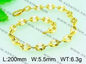 Stainless Steel Gold-plating Bracelet  - KB54981-Z