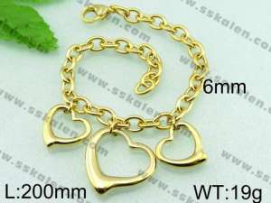  Stainless Steel Gold-plating Bracelet  - KB55479-Z