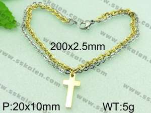  Stainless Steel Gold-plating Bracelet  - KB55480-Z
