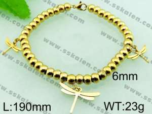  Stainless Steel Gold-plating Bracelet  - KB55978-Z