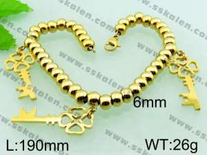  Stainless Steel Gold-plating Bracelet  - KB56006-Z