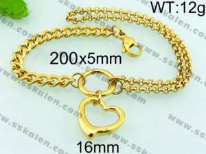 Stainless Steel Gold-plating Bracelet - KB69310-Z