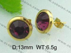 SS Gold-Plating Earring   - KE27844-D