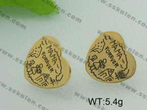 SS Gold-Plating Earring - KE28287-D