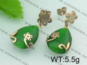 SS Gold-Plating Earring  - KE29145-K