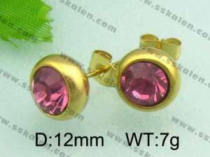 SS Gold-Plating Earring  - KE29876-D