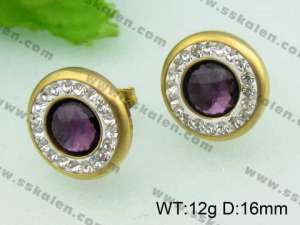 SS Gold-Plating Earring  - KE37983-D