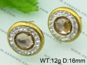 SS Gold-Plating Earring  - KE37985-D