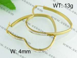 SS Gold-Plating Earring - KE40195-YX