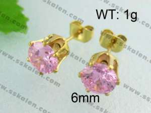 SS Gold-Plating Earring - KE40262-YX