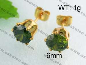 SS Gold-Plating Earring - KE40265-YX