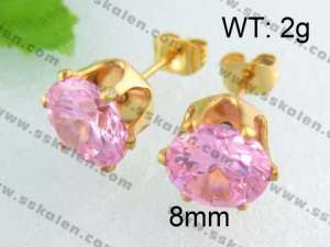 SS Gold-Plating Earring - KE40306-YX