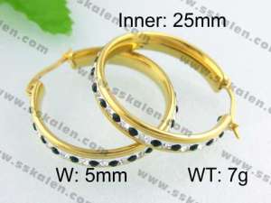 SS Gold-Plating Earring - KE40325-YX