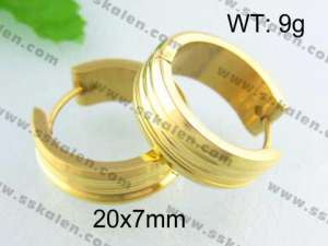 SS Gold-Plating Earring - KE40346-YX