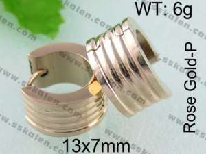 SS Gold-Plating Earring - KE40369-YX