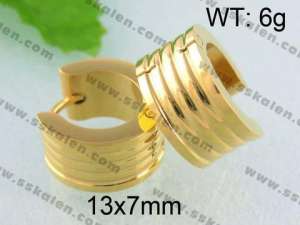 SS Gold-Plating Earring - KE40370-YX