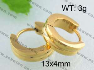 SS Gold-Plating Earring - KE40409-YX