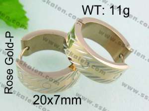 SS Gold-Plating Earring - KE40552-YX