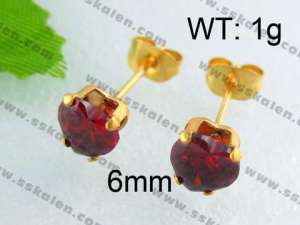 SS Gold-Plating Earring - KE40618-YX