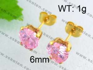 SS Gold-Plating Earring - KE40620-YX