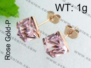 SS Gold-Plating Earring - KE40640-YX