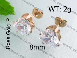 SS Gold-Plating Earring - KE40661-YX