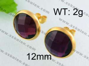 SS Gold-Plating Earring - KE40674-YX