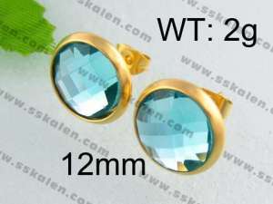 SS Gold-Plating Earring - KE40675-YX