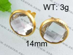 SS Gold-Plating Earring - KE40699-YX