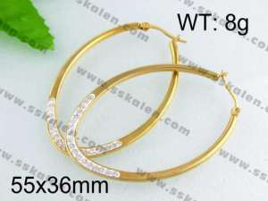 SS Gold-Plating Earring - KE40739-YX