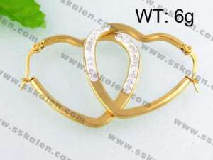 SS Gold-Plating Earring - KE40740-YX