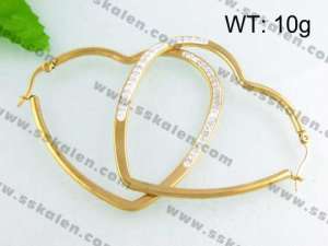 SS Gold-Plating Earring - KE40742-YX