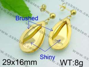 SS Gold-Plating Earring - KE40829-D