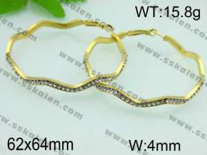 SS Gold-Plating Earring  - KE41774-YX