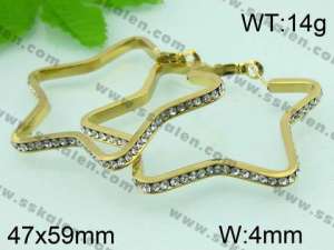 SS Gold-Plating Earring  - KE41781-YX