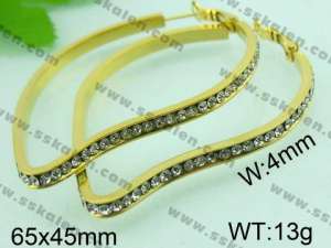 SS Gold-Plating Earring  - KE41790-YX