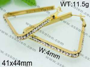 SS Gold-Plating Earring  - KE41797-YX