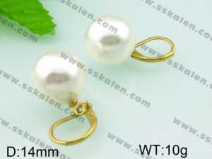 SS Gold-Plating Earring  - KE43129-Z