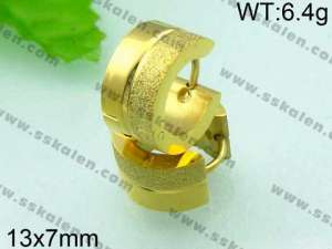 SS Gold-Plating Earring    - KE43258-YX
