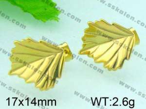 SS Gold-Plating Earring  - KE45631-YX