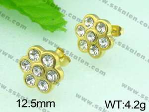 SS Gold-Plating Earring  - KE45970-YX