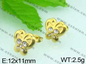 SS Gold-Plating Earring  - KE45972-YX