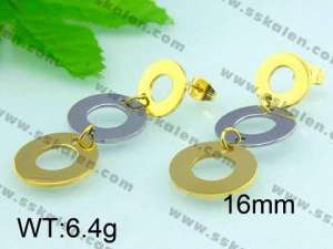 SS Gold-Plating Earring   - KE46551-Z