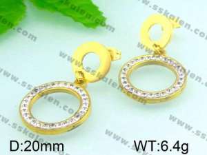 SS Gold-Plating Earring   - KE46584-Z