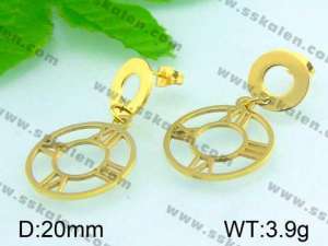 SS Gold-Plating Earring  - KE46599-Z