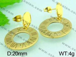 SS Gold-Plating Earring  - KE47004-Z